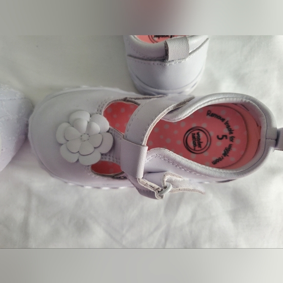 :*2 NWT,NWOT Myggpp & wonder nation Baby Girl white lace & pearl Size 6-12 M & 5 - Picture 12 of 14